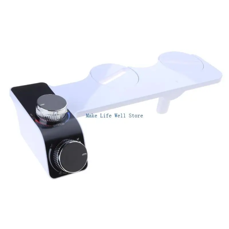 Upgraded Cold & Hot Double Bidet Toilets Seats Cover for Women ABS