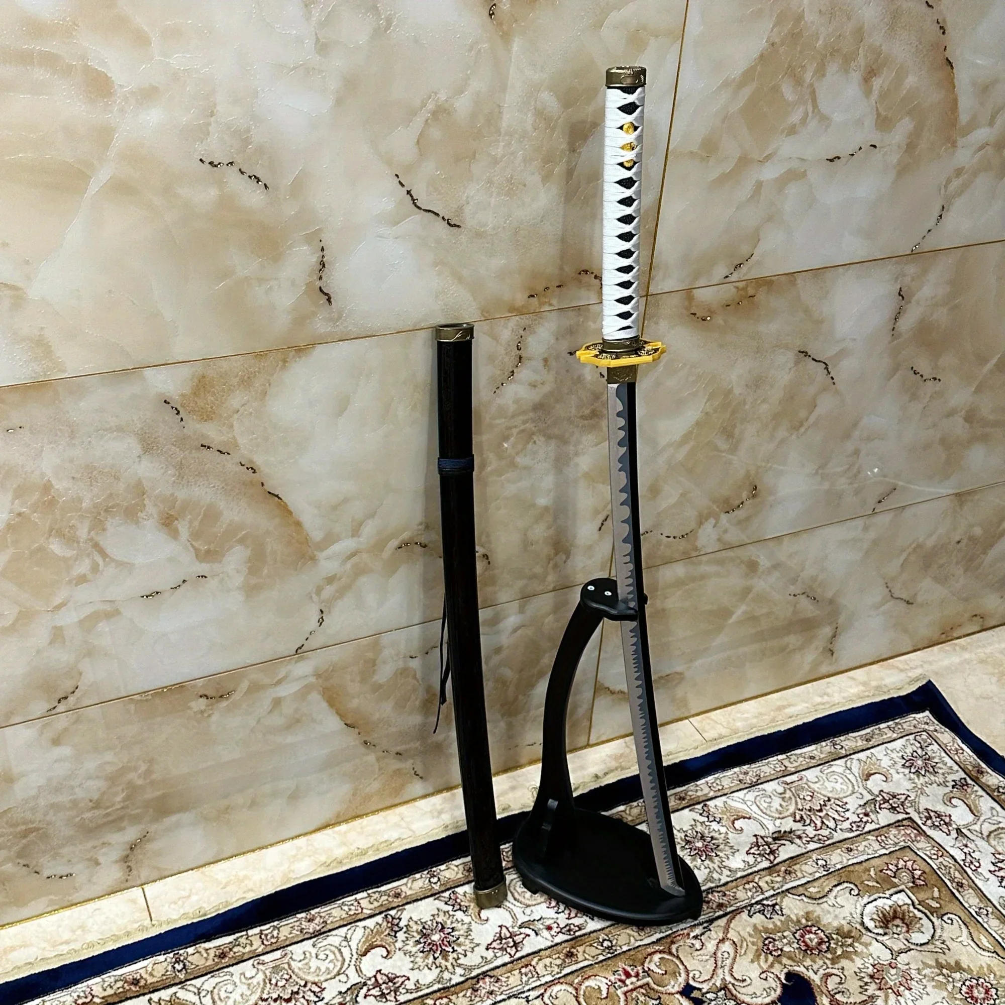 39.3 pollici Devil May Cry Vergil Legno Katana Spada Samurai Sabre Ninja Coltello Giapponese Katana Sabre Accessori Cosplay Prop Giocattolo