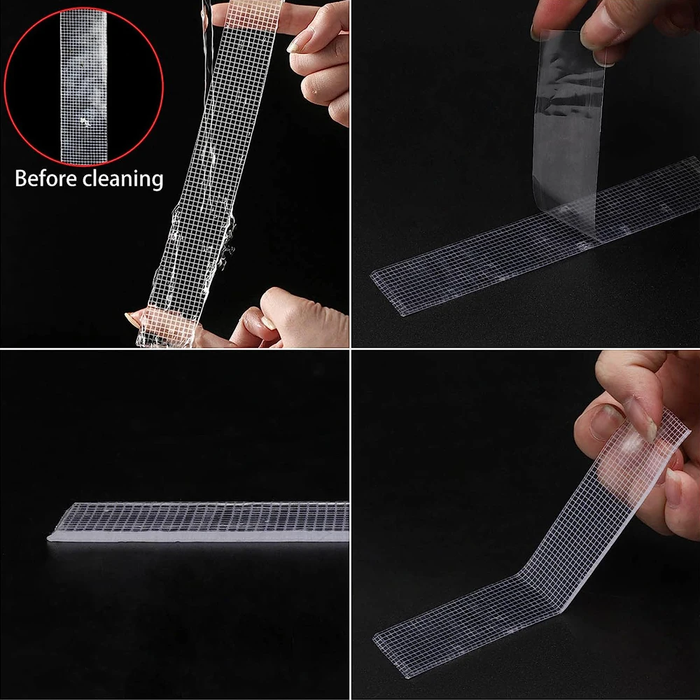 1-10m Double-sided Nano Tape Ultra-strong Adhesive Clear Removable Waterproof Extra Strong Sticky Strip Heavy-duty Two Side Tape