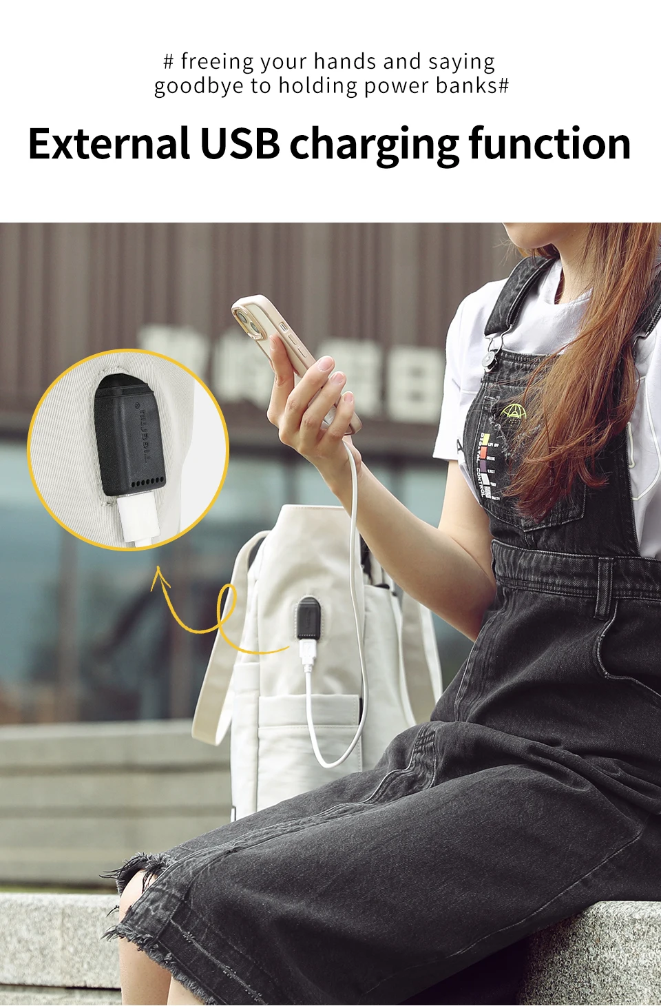 Tigernu Rucksäcke für Frauen 14 15,6 Zoll Laptop Rucksack weibliche Tasche Frauen Schultertaschen Mädchen Einkaufstasche Reiserucksäcke – Detail 9