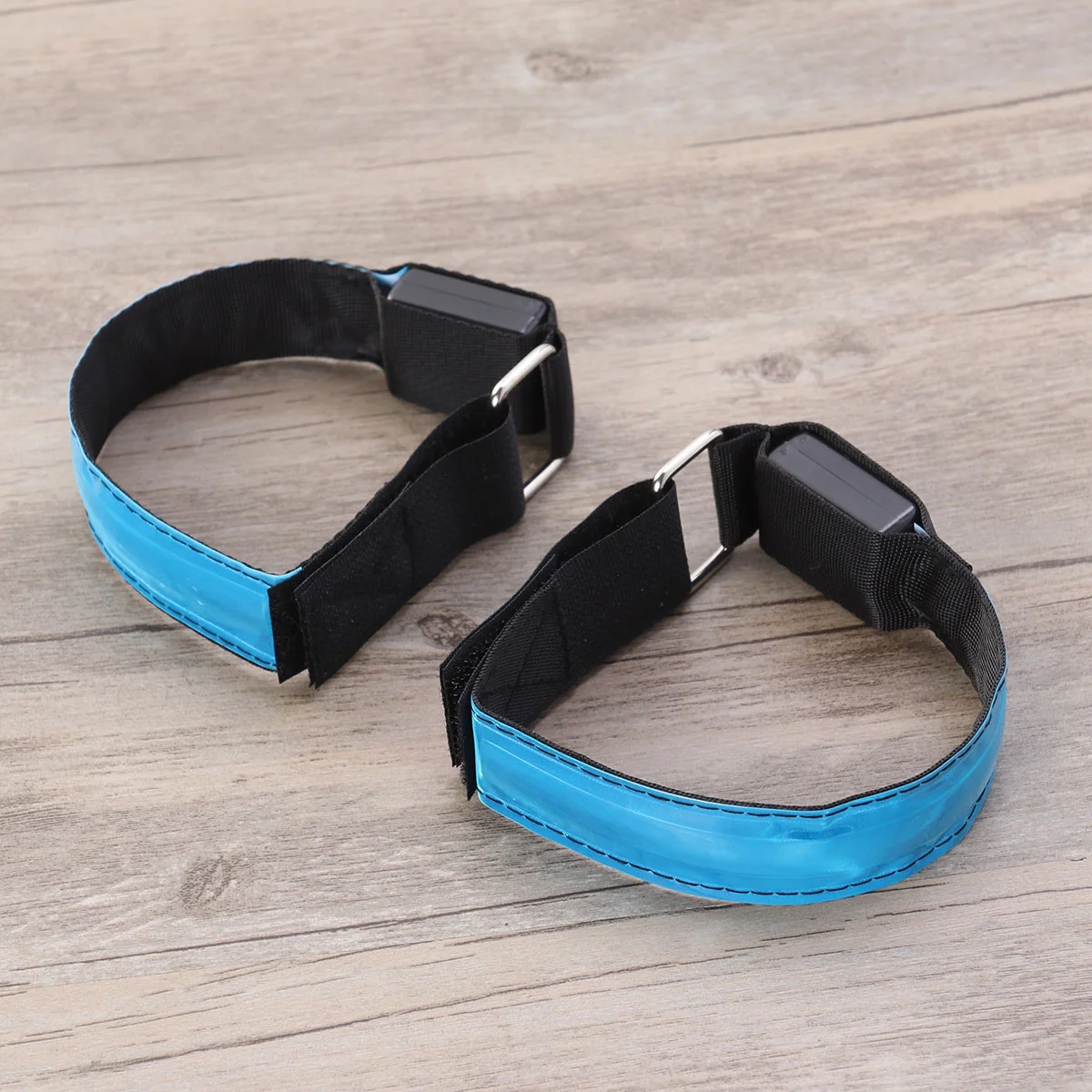 

2 Pcs Night Running Wristband LED Jogging Armband Reflective Flourescent Fluorescence