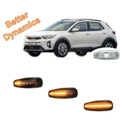 for Kia Stonic YB 2017 2018 2019 2020 Sequential LED Side Marker Turn Signal Light Lamp