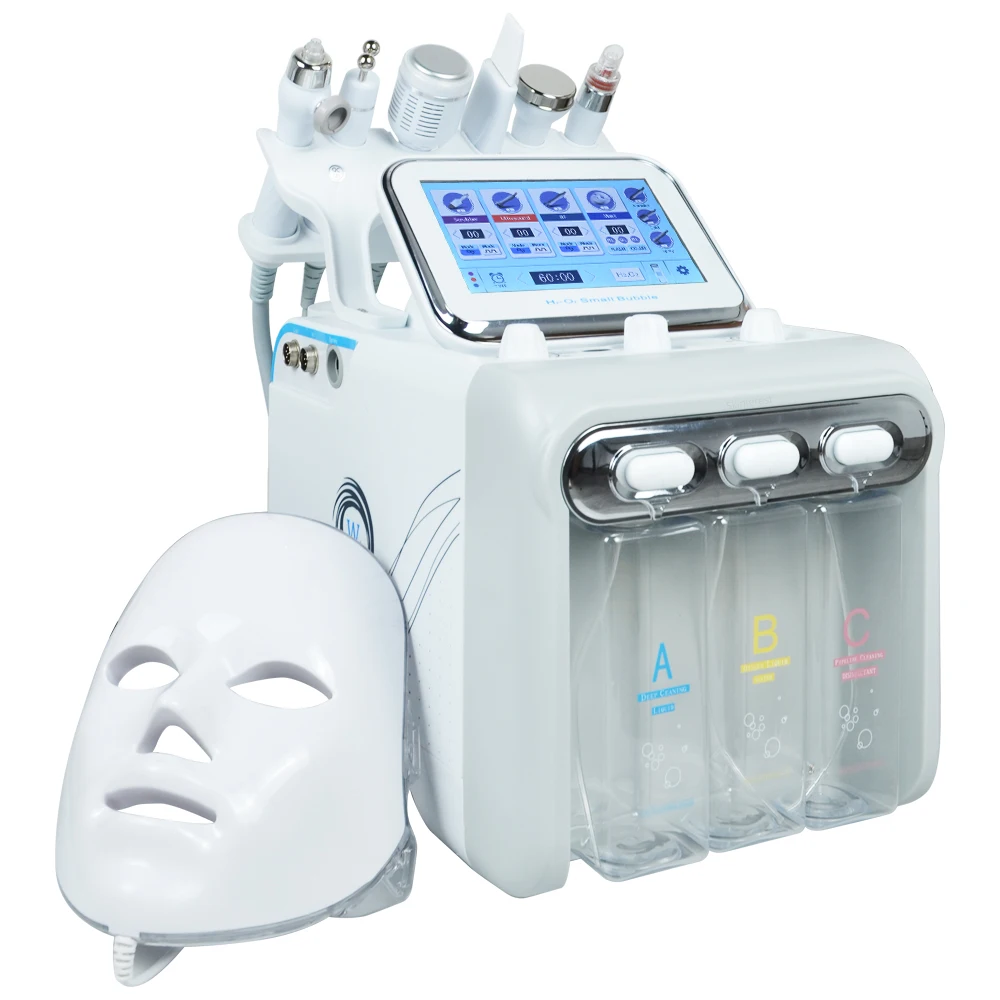 7-in-1 Dermabrasion Peel Spa Gesichtsmaschine Hautverjüngung Hydro Dermabrasion Hydro Aqua Face Tiefenreinigendes Hautpflegegerät