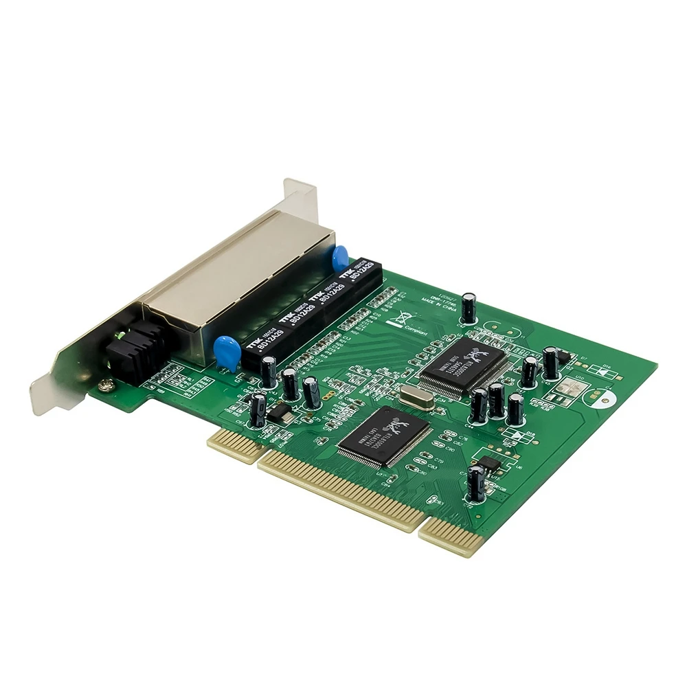 مفتاح إيثرنت سريع 100Mbps لوحة توزيع PCIE 4 Port RJ45 Network Switch RTL8305 + 8100CL شرائح للكمبيوتر المكتبي