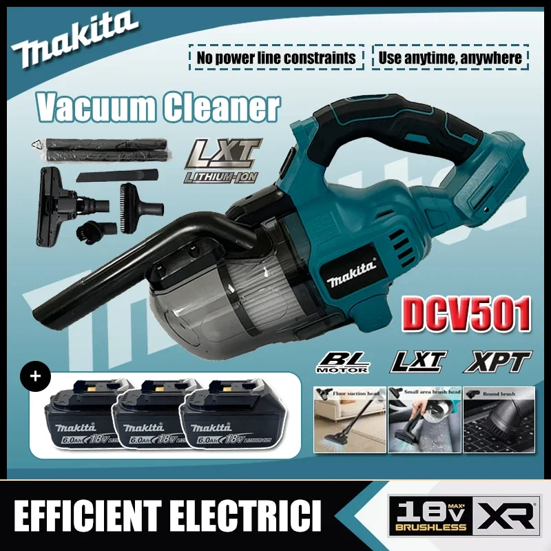 

Беспроводной ручной пылесос Makita DCV501, портативный, бесщеточный, для автомобиля и дома, электроинструмент FitCar