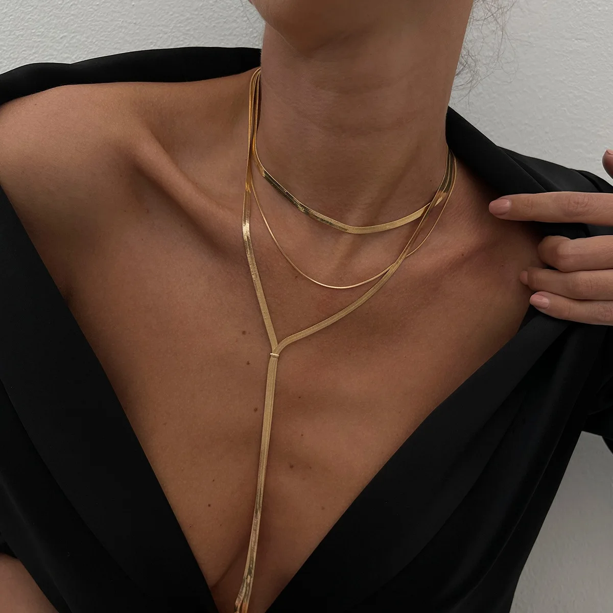 Collares y colgantes multicapa de estrella de mar Vintage para mujer y niña, gargantilla de estilo playero de Color dorado, collar largo, joyería BOHO 2019