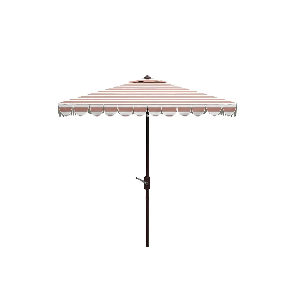 

Outdoor Vienna Grey and White 7'6" Square Crank UV Protected Umbrella, Customized