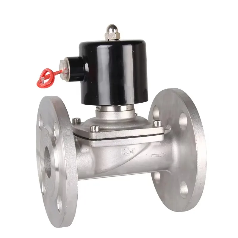 Cast iron stainless steel DN100 4 inch 24VDC solenoid valve