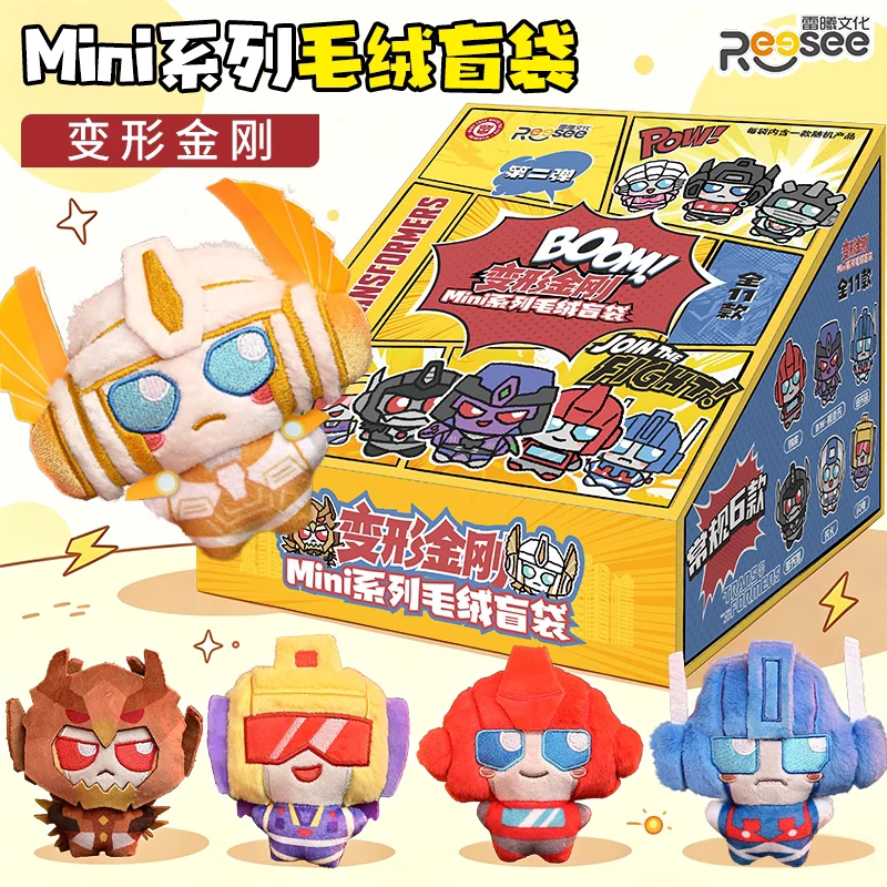 ReeSee Mini Series 2 Plush Bag Pendant Ultra Magnus Optimus Prime Jetfire Silverbolt Ironhide Collectible Character Ornament view 5