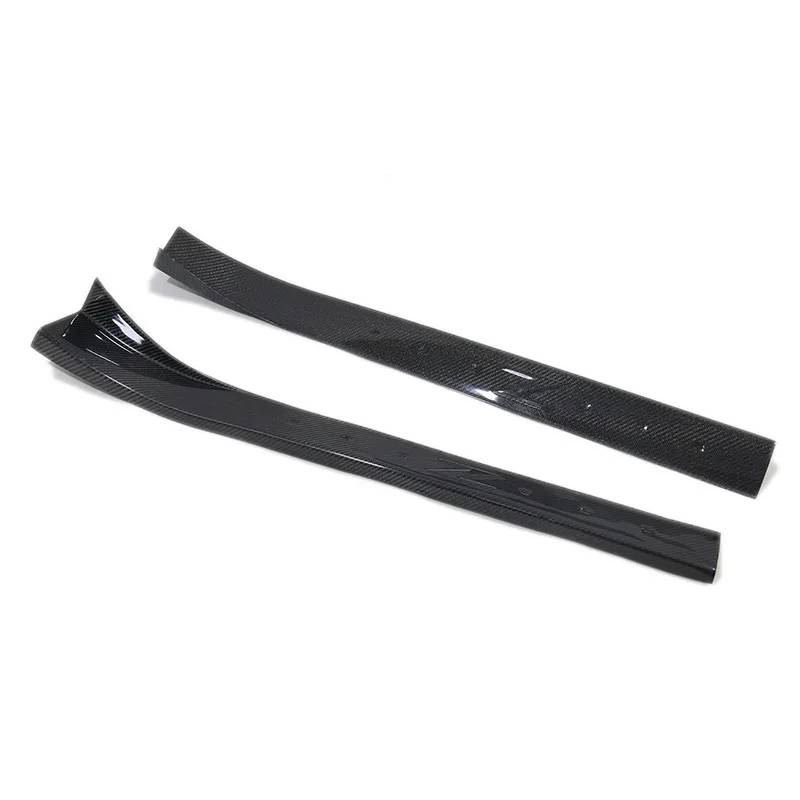 For Nissan 350Z Z33 Carbon Fiber Door Sill Plate Step Bar Door Edge Trim Anti-Scratch Welcome Strip