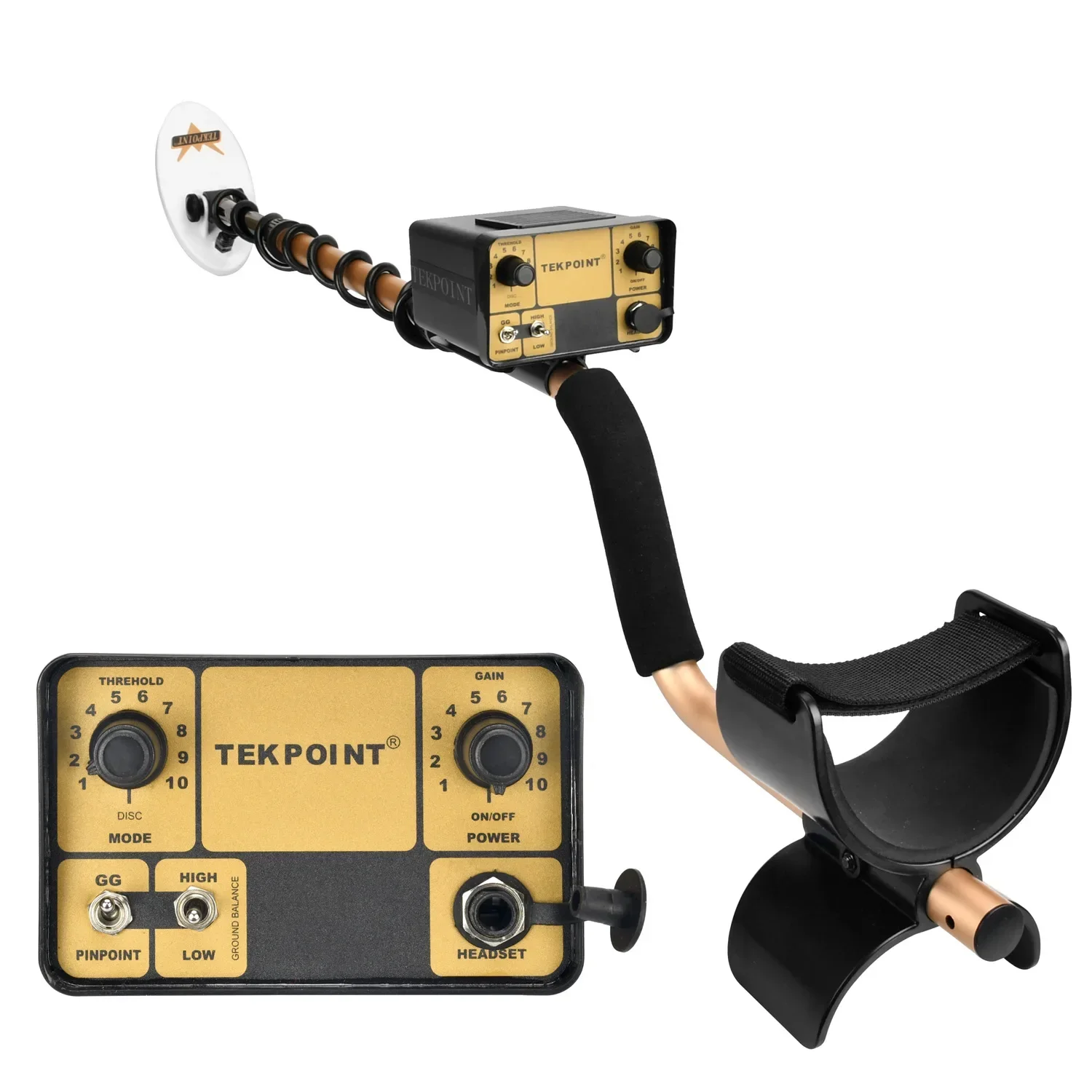 user-friendly TEKPOINT-2 Treasure Hunting Sliver Finder: High Sensitivity Underground Metal Detector for Gold Digger