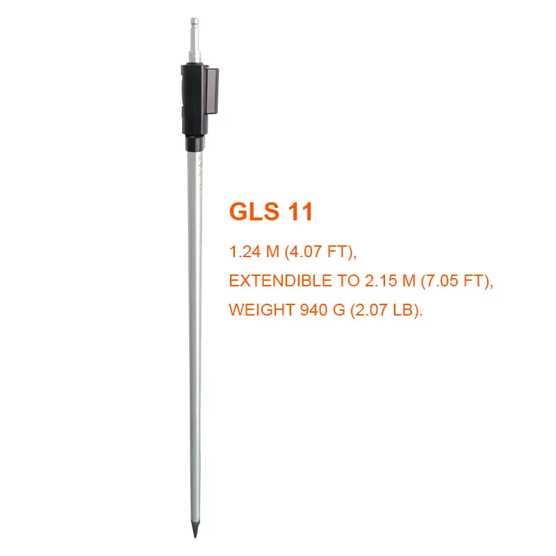 Good Quality News Prism pole gls11 Survey Aluminium Telescopic 2.15m  Pole With Bubble For Total Station