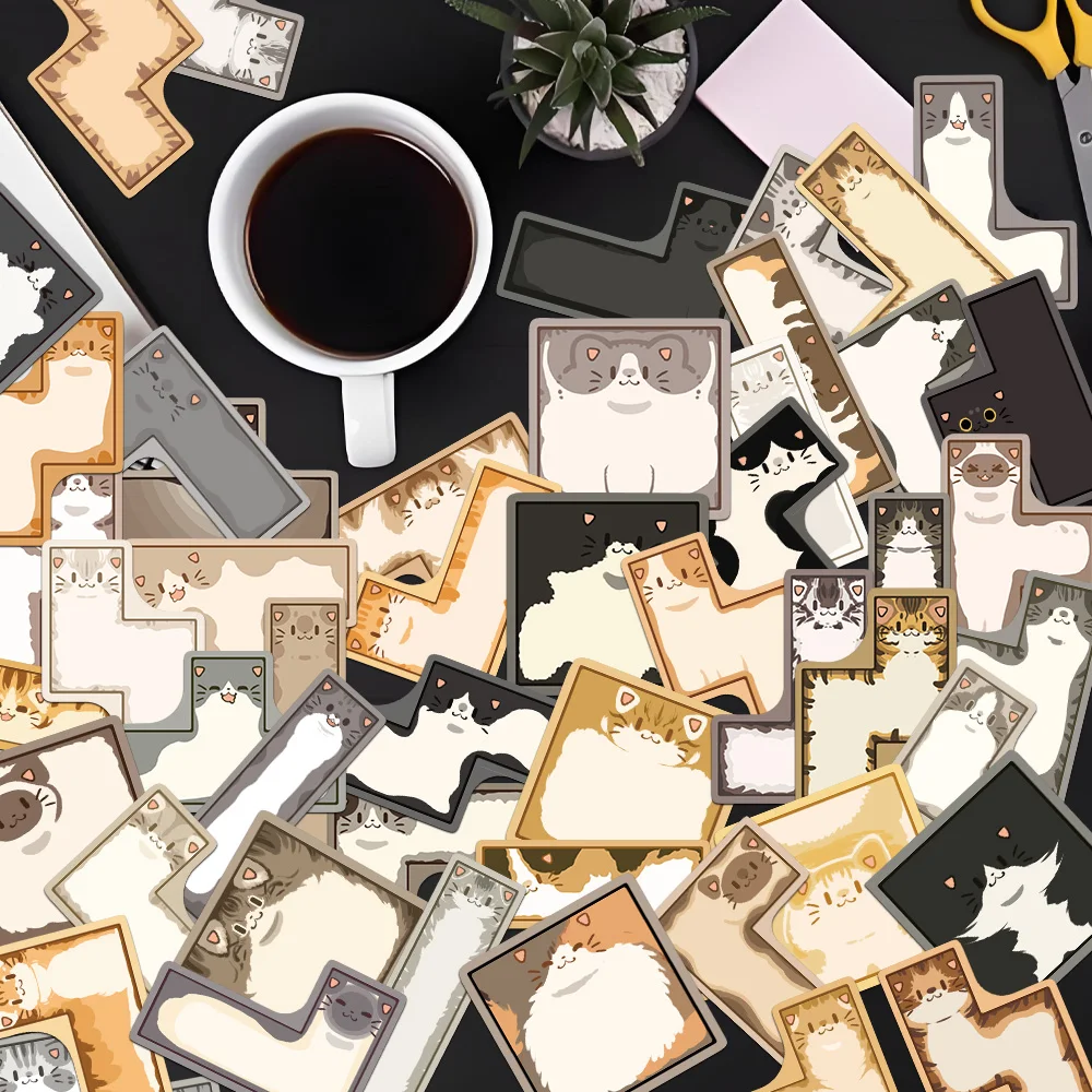 50 pçs dos desenhos animados engraçado gato tetris adesivo criativo diversão colagem diy caso de telefone scrapbook bagagem notebook adesivos