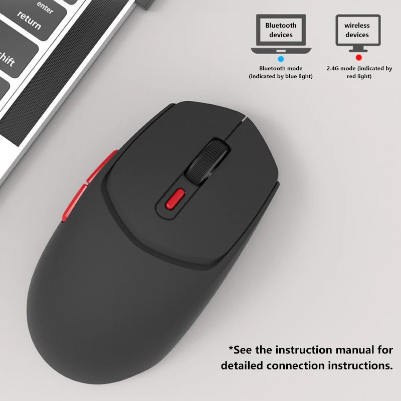 

Wireless Mouse Silent Mouse 2.4G Portable Mobile Optical Office Mouse Adjustable DPI Levels for Notebook PC Laptop MacBook