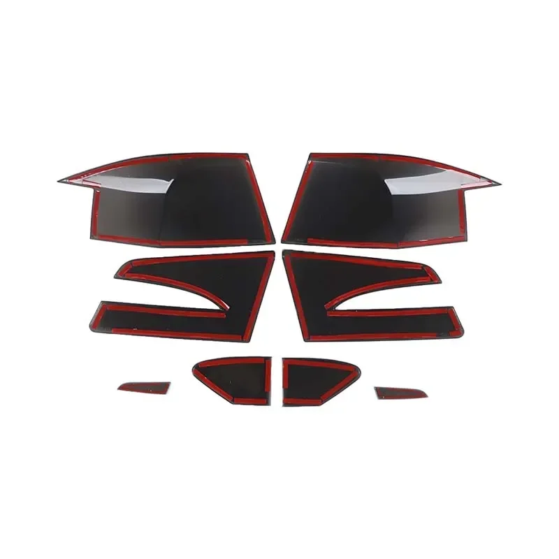ABS Black For Tesla Model S 2014-2021 Car Tail Light Cover Indicator Reversing Light Cover Car External Protection Accessories