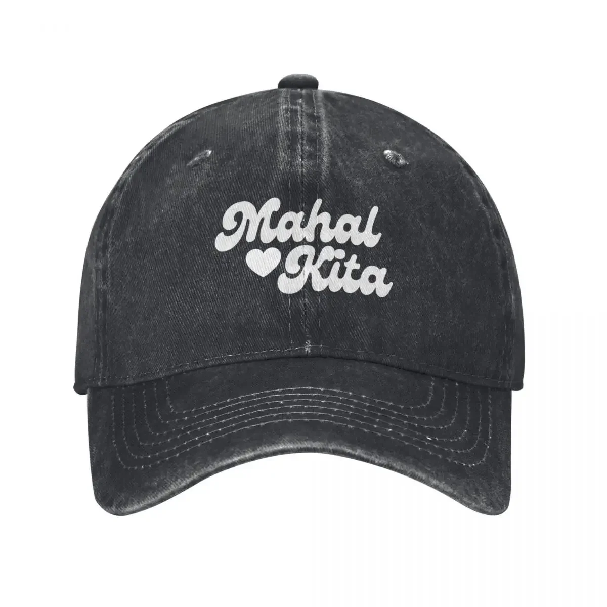 MAHAL KITA CUTE FILIPINO I LOVE YOU Baseball Cap Brand Man cap Big Size Hat Luxury Woman Men's