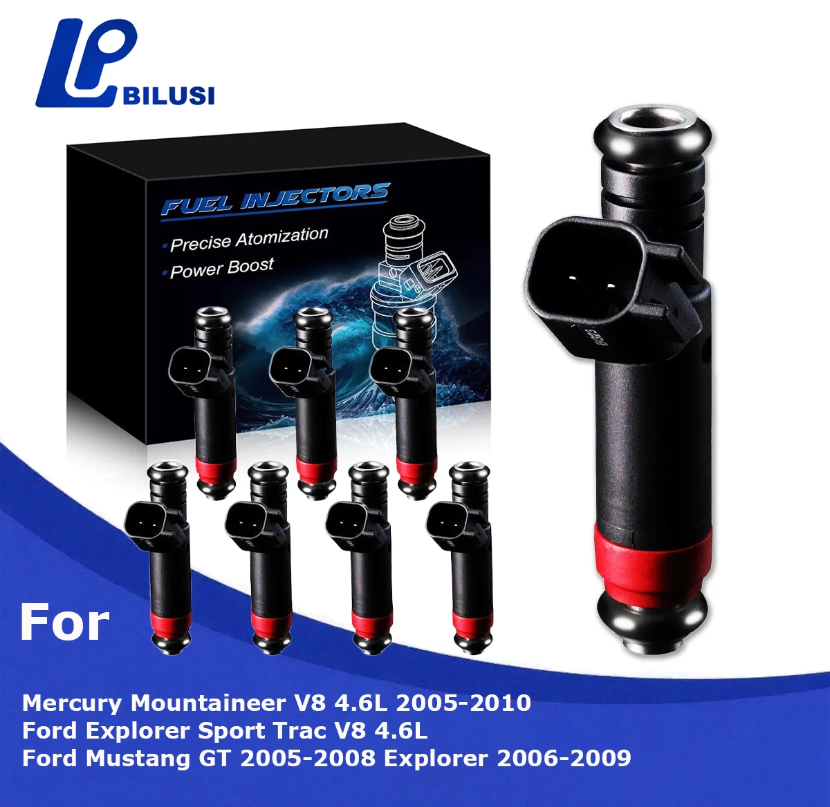 Bilusi FJ461 حاقن الوقود لفورد موستانج اكسبلورر سبورت تراك 2005-2009 ل ميركوري ماونتينير 2005-2010 4.6L