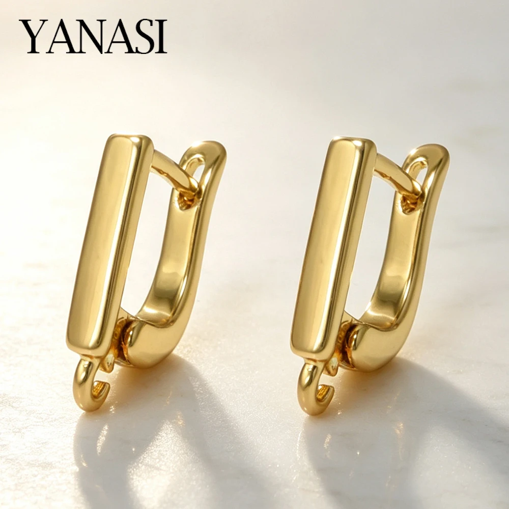 Mixed Styles Classic Earring Hooks Clasps Anti-Allergy 18K Gold Plated Jewelry Findings Accessories For DIY Jewelry Making