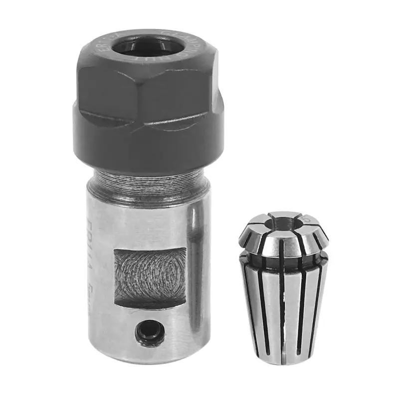 ABVT-3X Er11 5Mm Motor Shaft Collet Chuck Spindle Extension Rod Inner + Er11 Spring Collet For Cnc Milling Machine