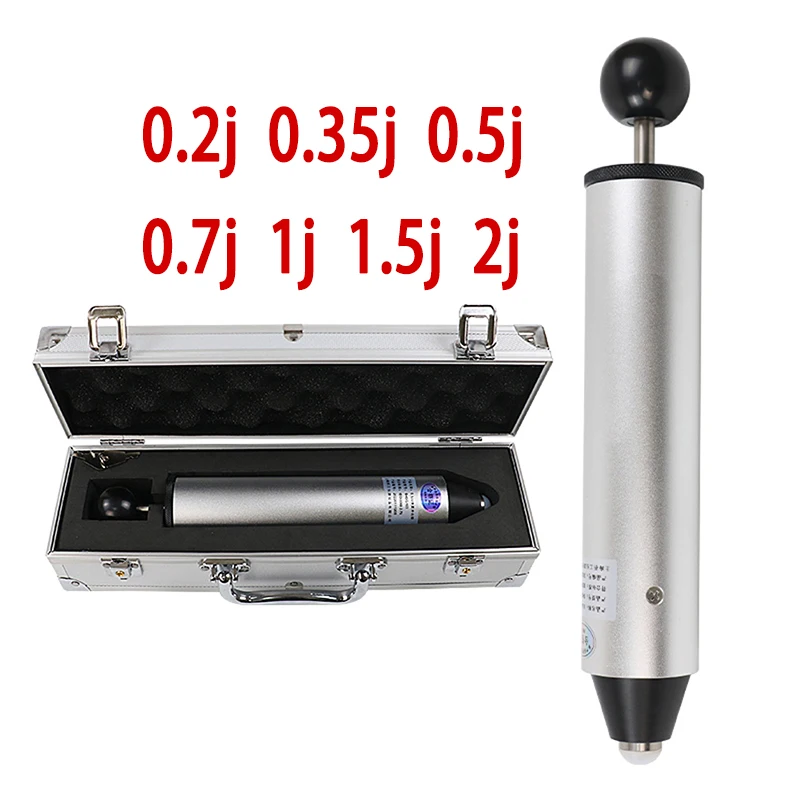 HOT 0.2j-2j Spring Impact Hammer 6 gears Spring Impactor Impact Testing Machine Test Electrical Enclosures 320mm Length