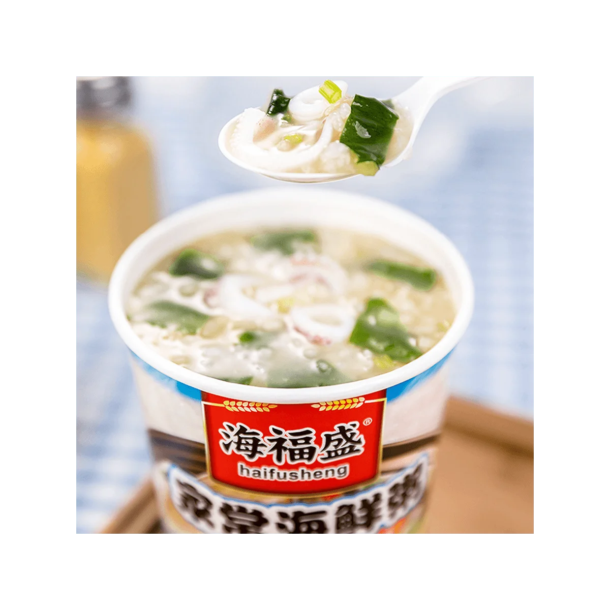 [14Packs] HAIFUSHENG Homemade Seafood Porridge 38g*14Packs
