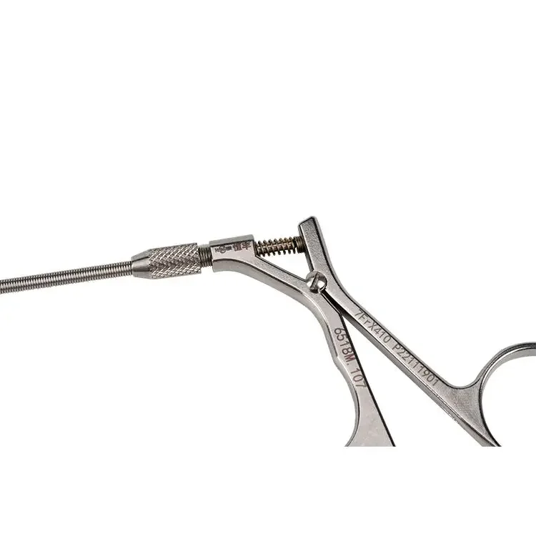 Hospitime Disc Forceps/Disc Ronguer/Biopsy Punch Forceps with Cup and Serration on Tips - Golden Handle Neuro Instruments
