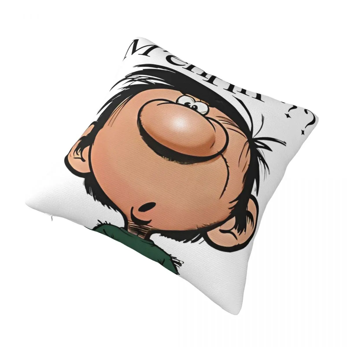 Soft and Sweet Home Gaston Lagaffe Big Ben HeadDecoration Pillowcase Accessories Pillow Cover Square Multiple Sizes