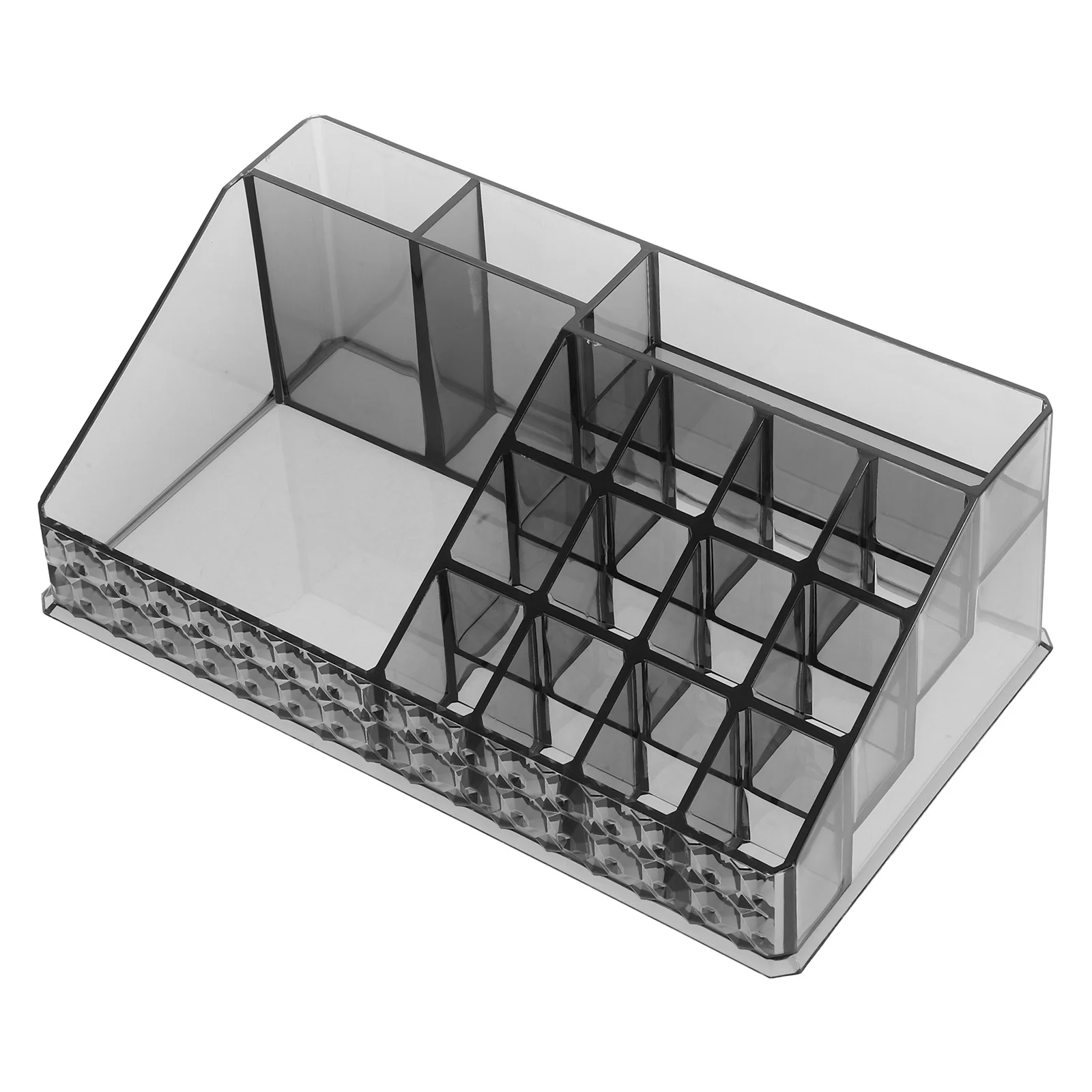 

Acrylic Makeup Organizer Texture Transparent Cotton Pads Swabs Storage Box Vanity Bathroom Countertop Skin Care