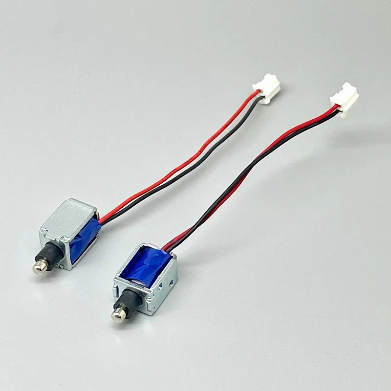 Open Frame Mini Push Pull Solenoid Electromagnet, DC 5V 3mm Stroke Small Electromagnetic Electric Magnet for Smart Door Lock