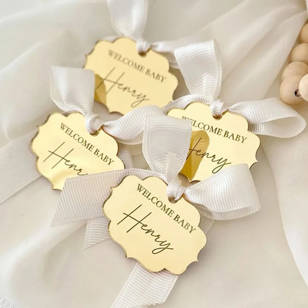 Étiquettes acryliques personnalisées gravées, 30/50/100 pièces, étiquettes de nom de mariage, Toppers de Cupcake, étiquettes circulaires pour fête au henné