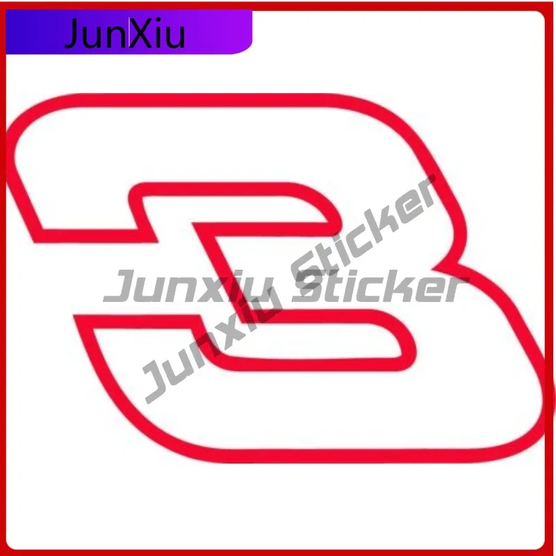 

Dale Earnhardt Racing Funny Laptop Fade Proof Accessory 3 Vinyl Decal Bumper Sticker Number 003 car laptop Window Truck Anime