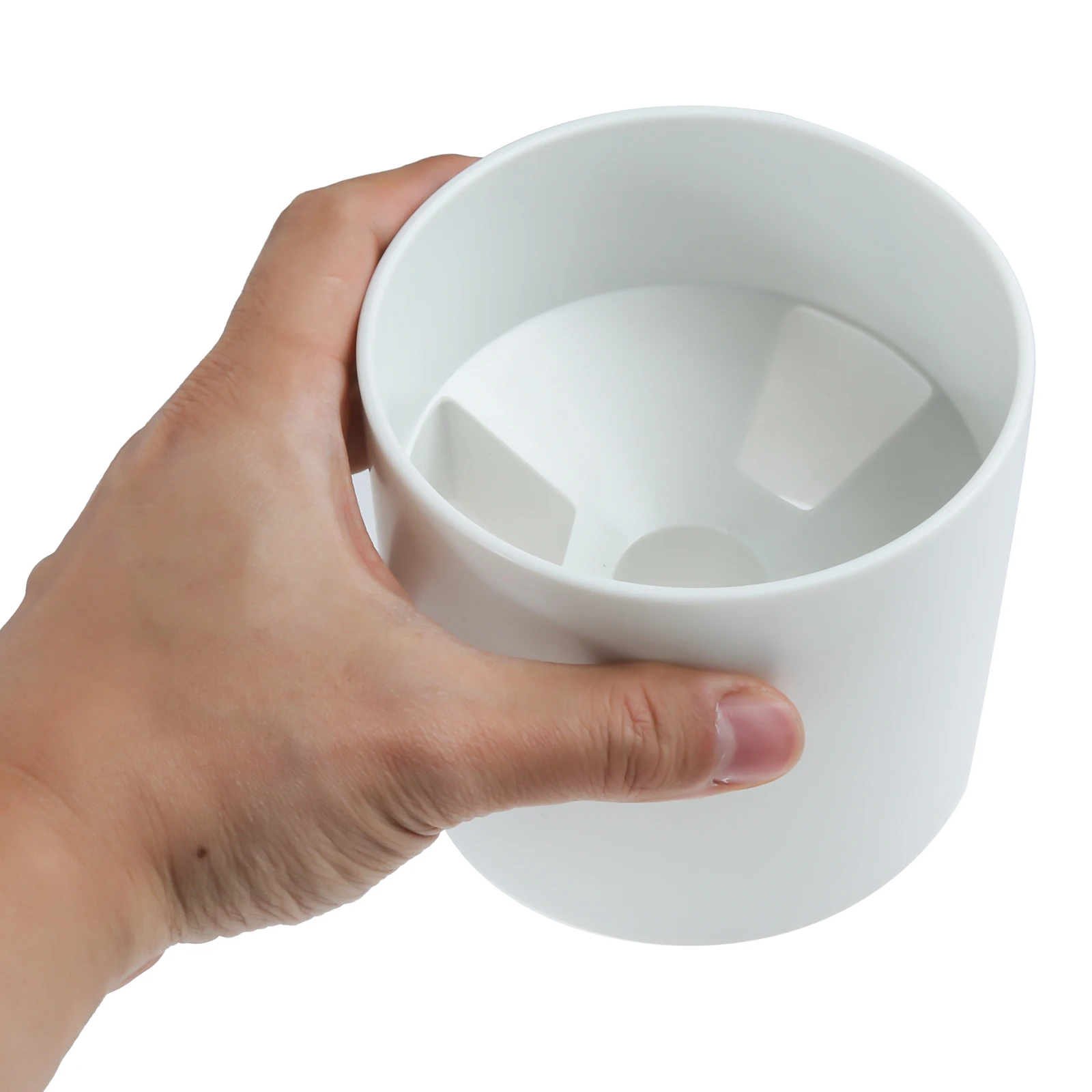 

1 шт., пластиковая чашка с 3 отверстиями для гольфа, белая для сада, двора, заднего двора, в помещении, на открытом воздухе, тренировочные пособия, аксессуары для гольфа