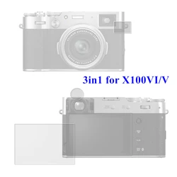 Glas-Displayschutzfolien für Fujifilm X100VI X100V Display LCD / EVF Sucher