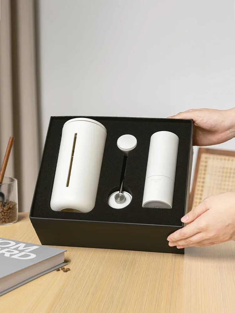 Taimo Chestnut C2S Hand cranked Bean Grinder+Small U Method Pressure Pot Coffee Gift Box Household Hand made Coffee Pot Utensils