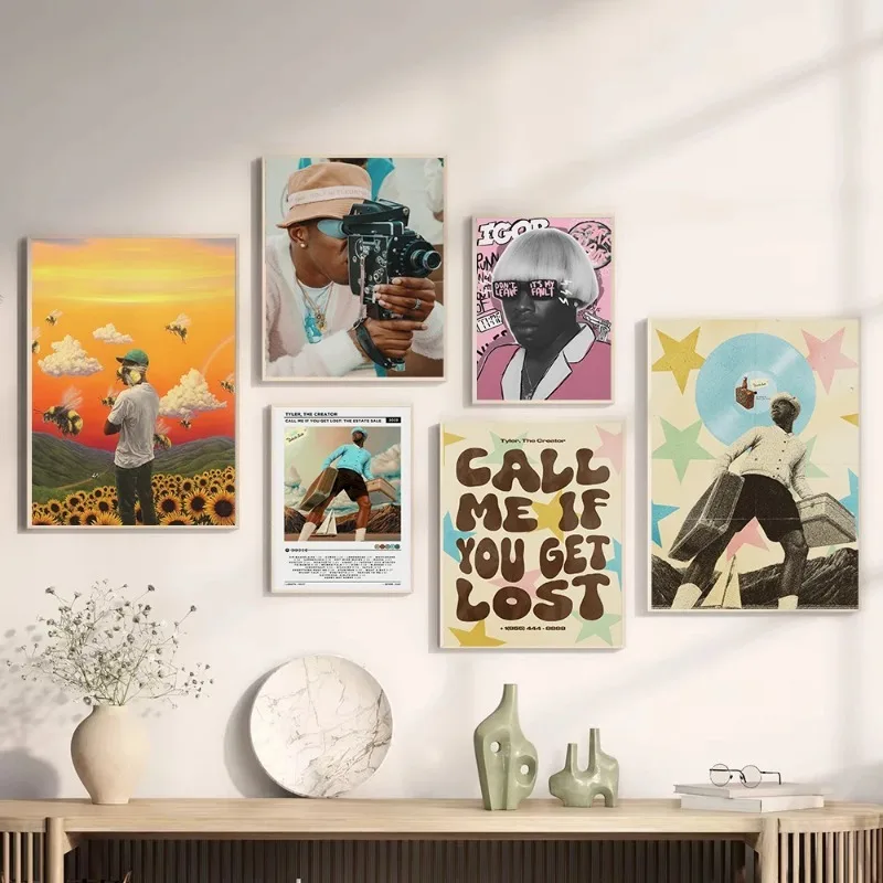 Album Poster Canvas Painting Rapper Tyler The Creator Chromakopia Classic Music Wall Art Pictures Home Dorm Bedroom Decor