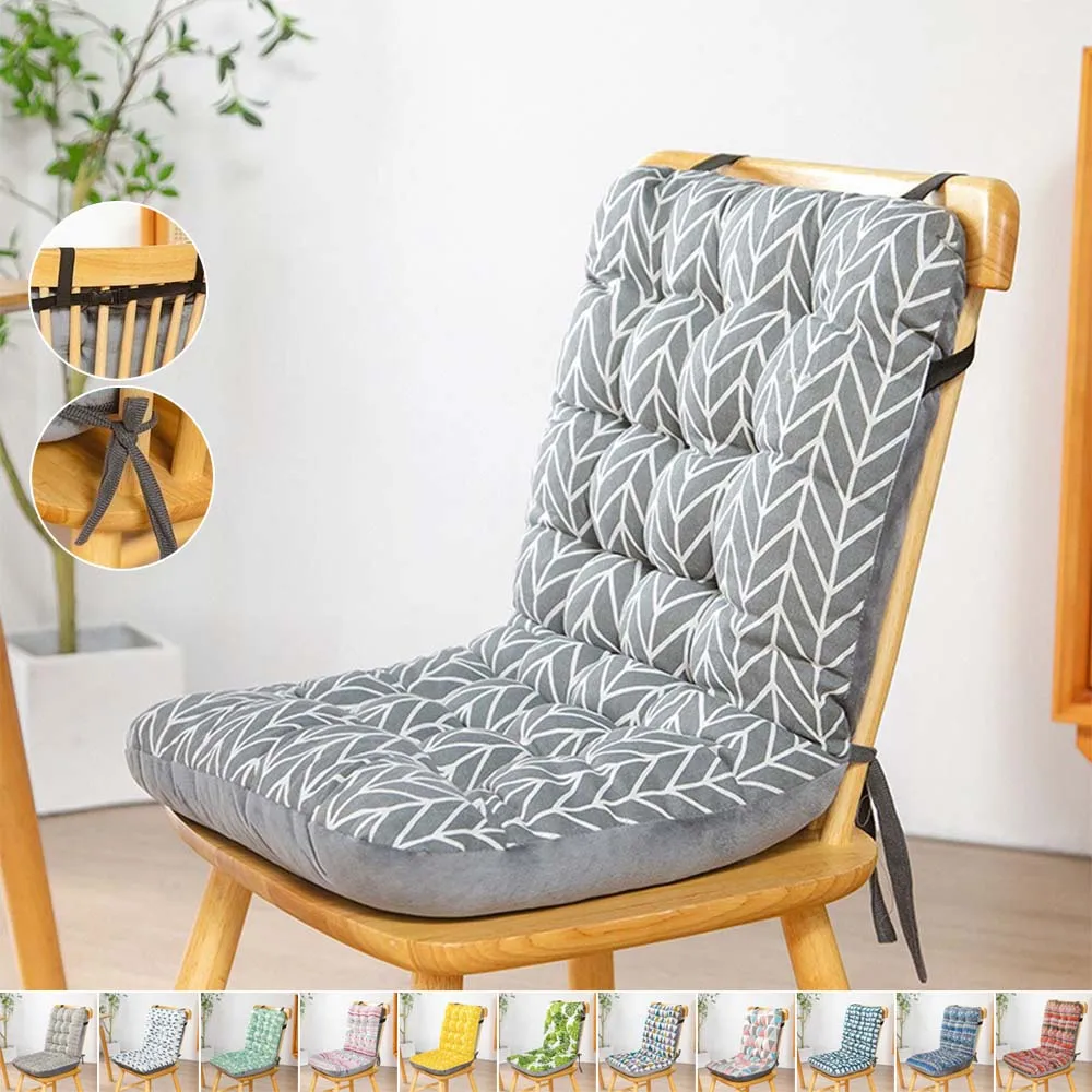 

Integrated Backrest Chair Cushion PP Cotton Lumbar Support Waist Protector Pad Thick Soft Seat Cushion for Office Dormitory Home