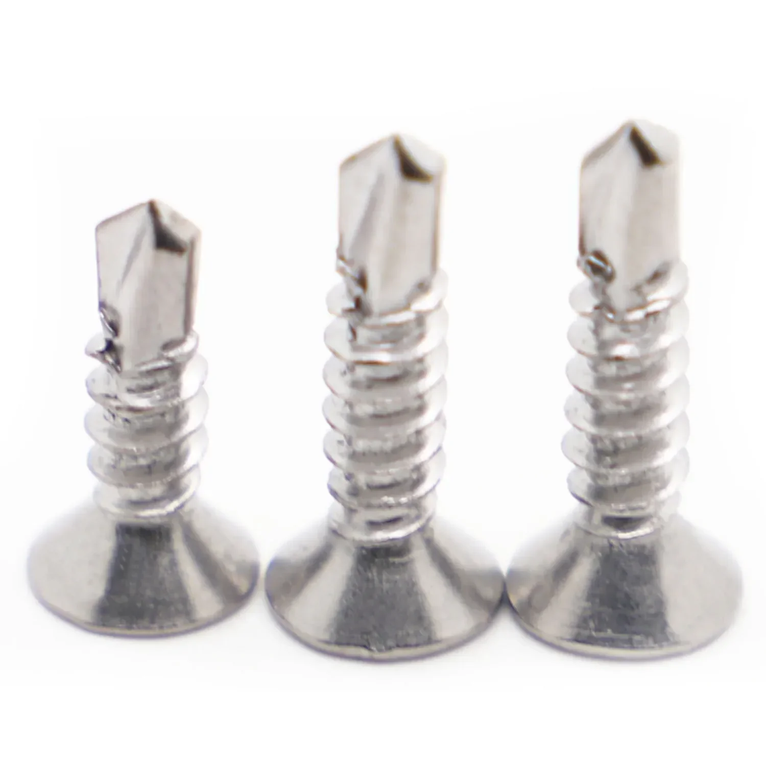 410 Stainless Steel Phillips Flat Head Self-drilling Screw M3.5 M4.2 M4.8 M5.5 M6.3 Self-tapping Dovetail Screw