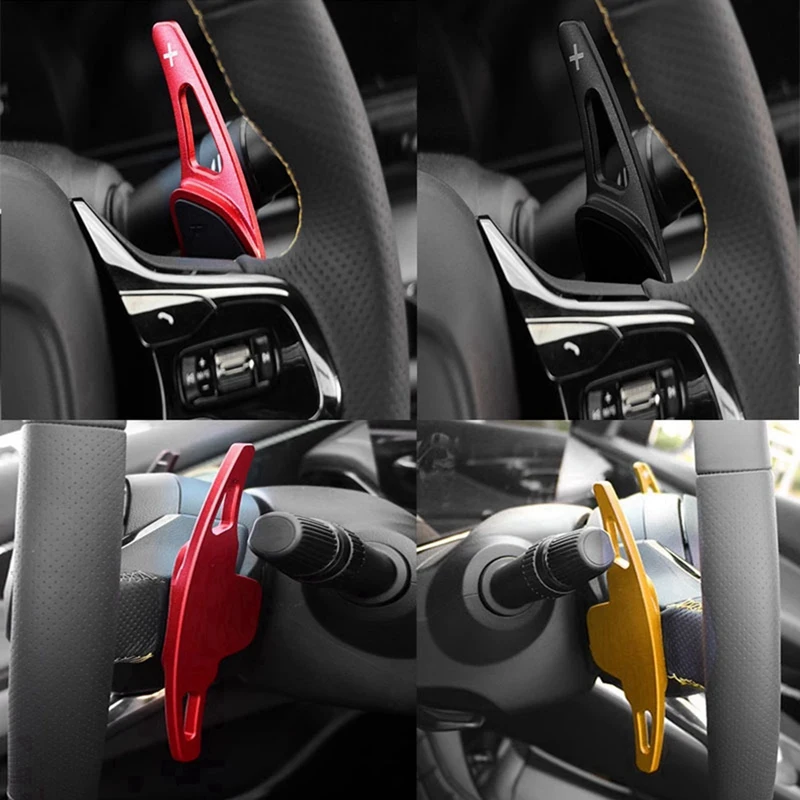 Super Sale 2PCS Car Steering Wheel Shift Paddle for GAC Trumpchi Shadow Leopard Auto Accessories Rust-Proof Aluminium Alloy (Gol
