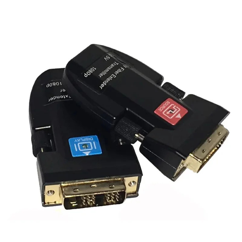 Uncompressed DVI fiber optic extender 4K single-fiber DVI/HDMI digital mini optical transceiver with LC port 1080P