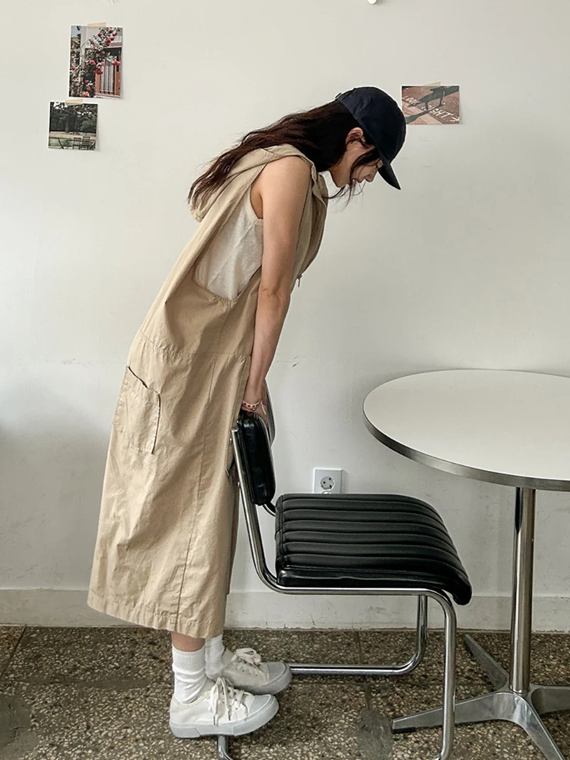 

Comfortable Cotton Casual Vest Hat Loose Summer New Sle 7-Part Wide Leg Workwear Overall Pants Women's Commute Sle Cotton...