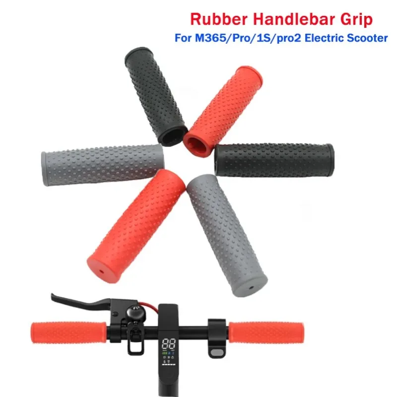

1 Pair Rubber Handlebar Grip for Xiaomi M365/Pro/1s/Pro2 Electric Scooter Accessories Non-slip Black Skateboard Riding Parts