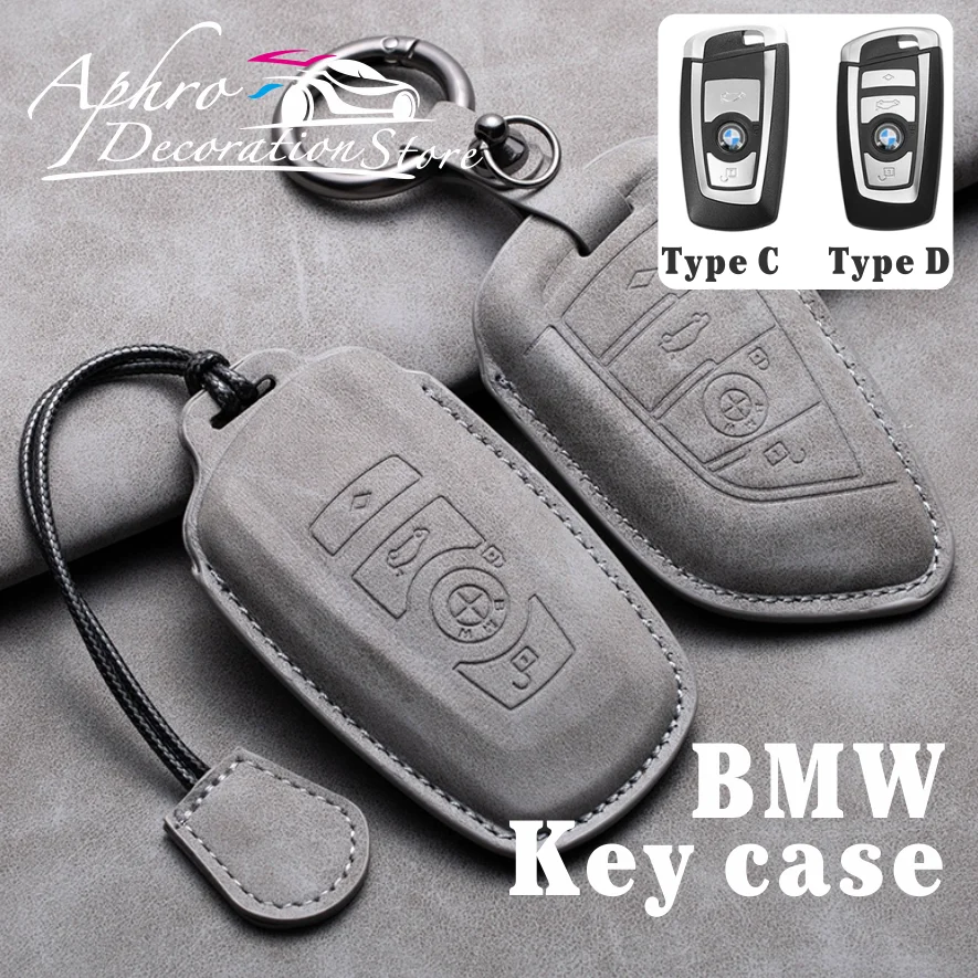 

For BMW F20 F30 F31 F34 F32 F36 G20 G30 F10 F11 F07 G11 X1 X3 F25 X4 F26 X5 F15 X6 F16 X7 I3 M3 M4 M6 Leather Car Key Case Cover