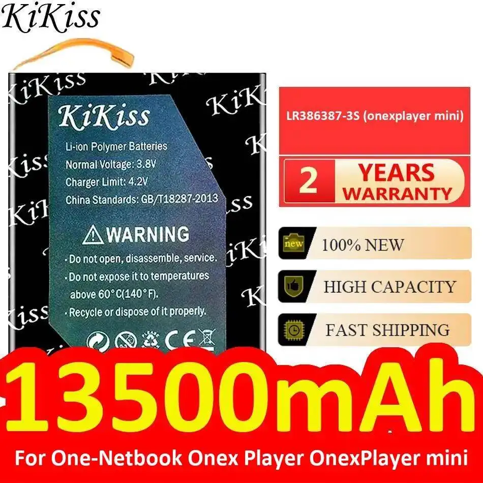 Batería portátil para consola de juegos, 13500mAh, para One-Netbook Onex Player Mini LR386387-3S Onexplayer