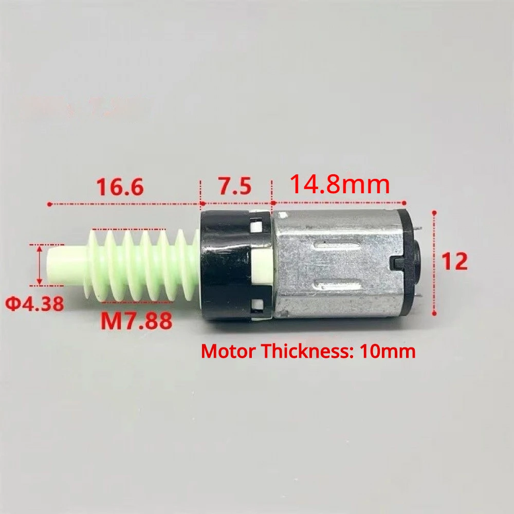 5PCS N20 Plastic Screw Planetary Reduction Gear Motor 1:127 DC 3-5V Low Speed Quiet for Car Phone Holder Auto Clamp Gearbox
