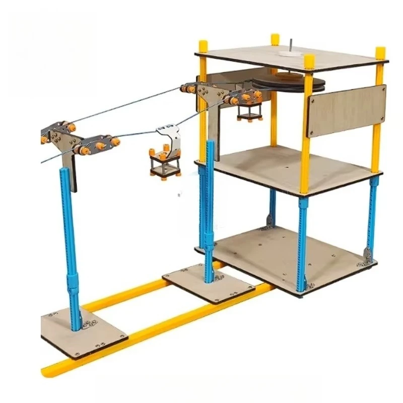 ForSightseeing Cable Car DIY Kit, Handmade Science Experiment Model Material for STEM Educational Technology Project