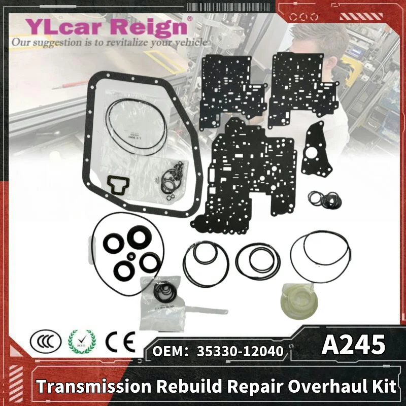 A245 A245E A246E Automatic Transmission Gearbox Rebuild Repair Overhaul Kit Seals Gasket Fit O-rings for TOYOTA PRIZM Corolla