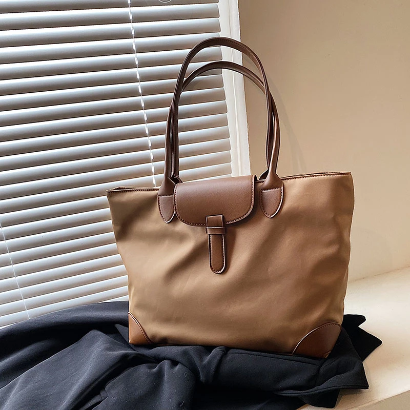 Women Fashion Casual Large Capacity Handbag Lady Nylon Versatile Tote Bag Female Shoulder Bags Daily Commuting Handbag