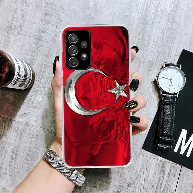 Turkey Turkish Flag Soft Phone Case for Samsung Galaxy A51 A50S A41 A31 A21S A11 A71 A70 A40 A30S A20E A10 A6 A7 A8 + A9 Cover