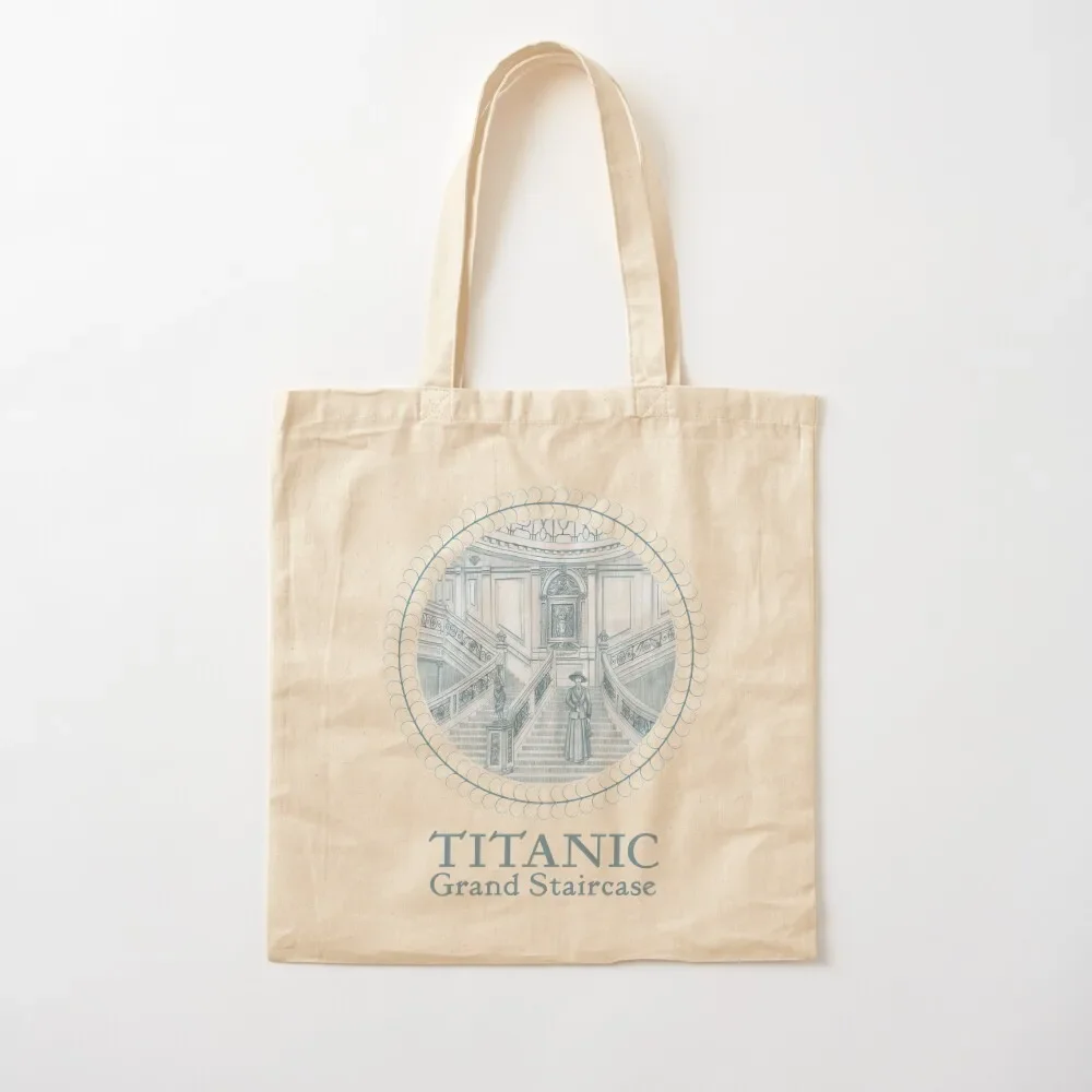 

Titanic Sinking Vintage Poster Cruise Ship Atlantic Ocean Voyage Tote Bag tote bag woman Women's shopping bag