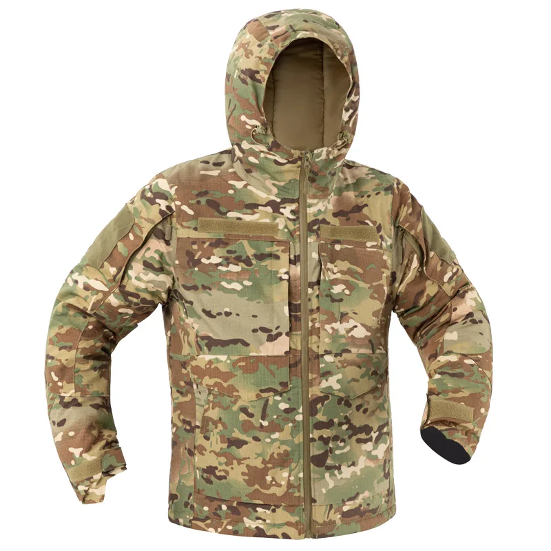Tactical Winter Heat-reflective Windproof Warm-keeping Durable Outdoor Cold-proof Camouflage Cotton Coat